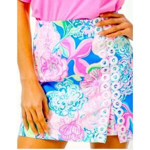 LILLY PULITZER Skorts Tawney Design Peony for Your Thoughts Pattern Sz 12 Shorts